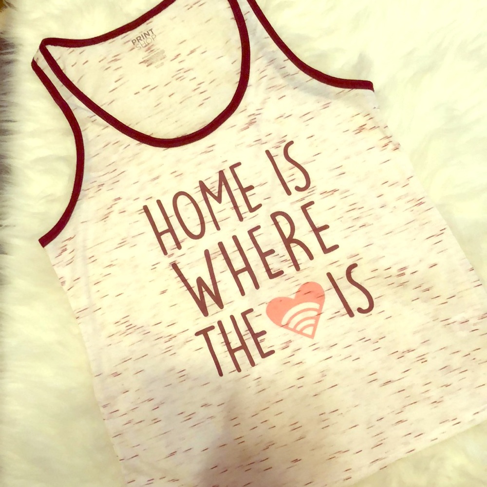 “Home is where the ♥️ is” tank